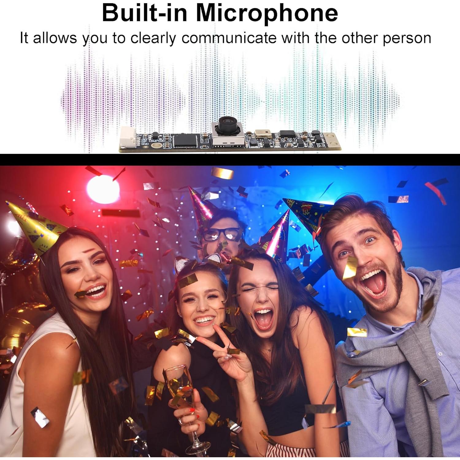 Cámara USB MMlove 16MP FHD Enfoque Automático Micrófono