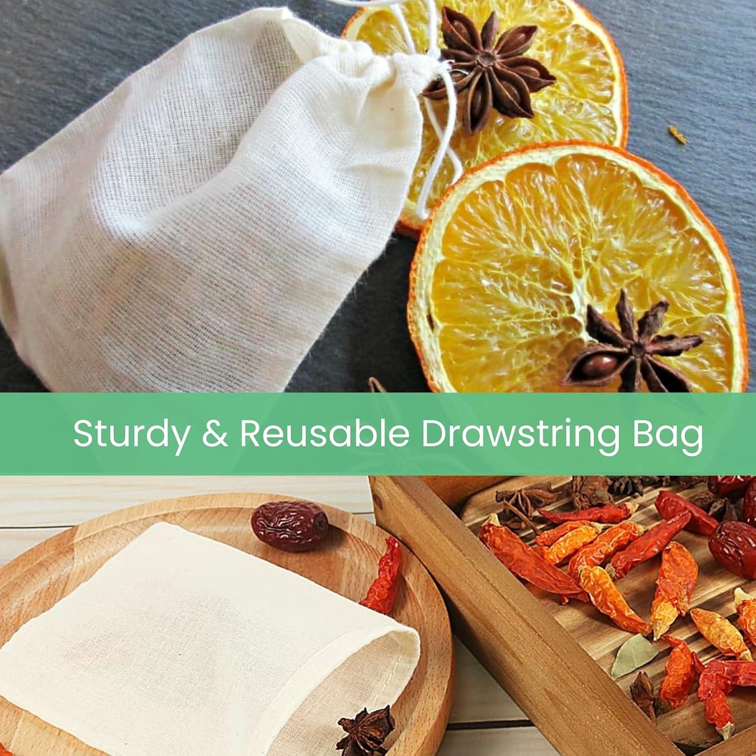 Bolsas de Muselina Reutilizables LITO LINEN 30 Piezas 7.6x10.2 cm