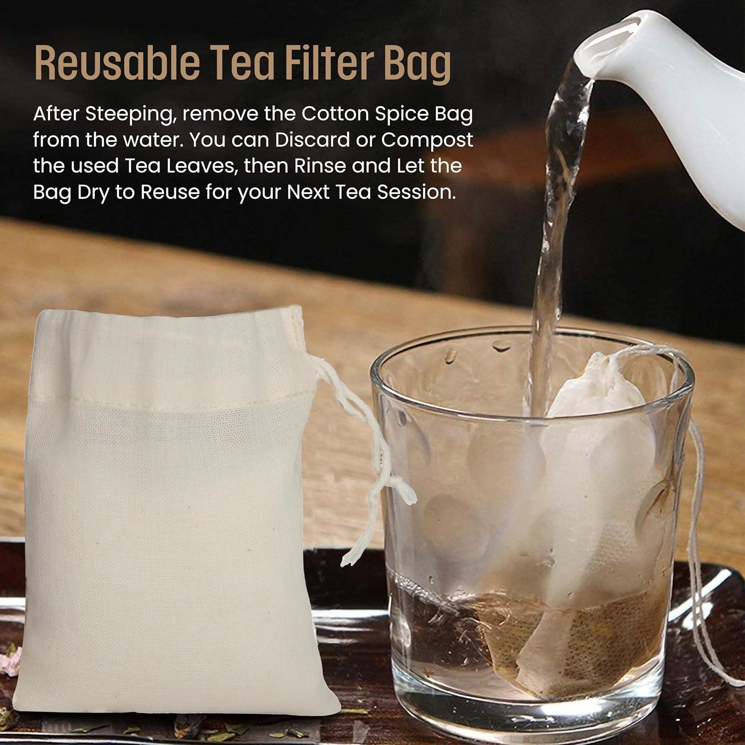 Bolsas de Muselina Reutilizables LITO LINEN 30 Piezas 7.6x10.2 cm