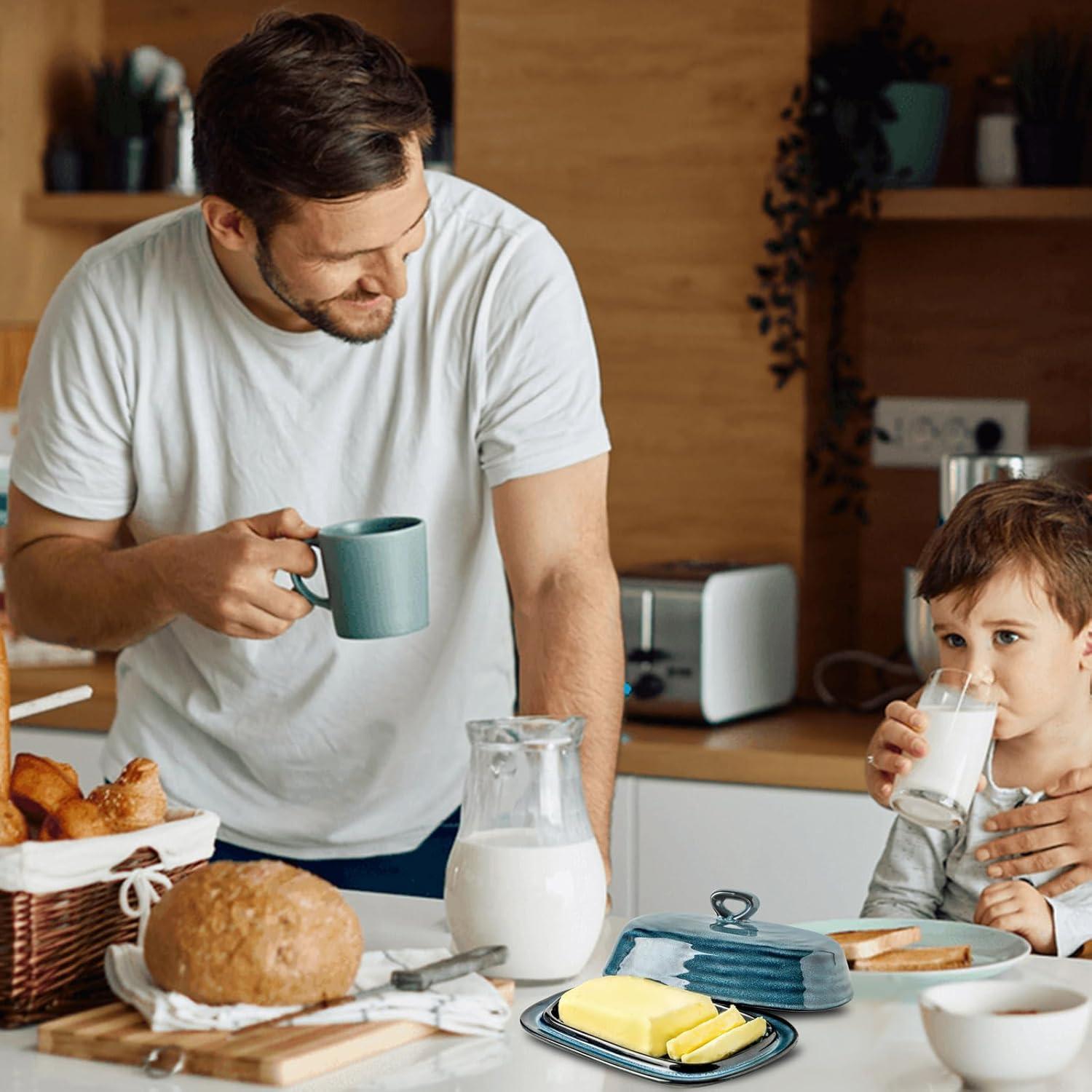 Plato de Mantequilla Glowworm Cerámica con Tapa 18.5 cm