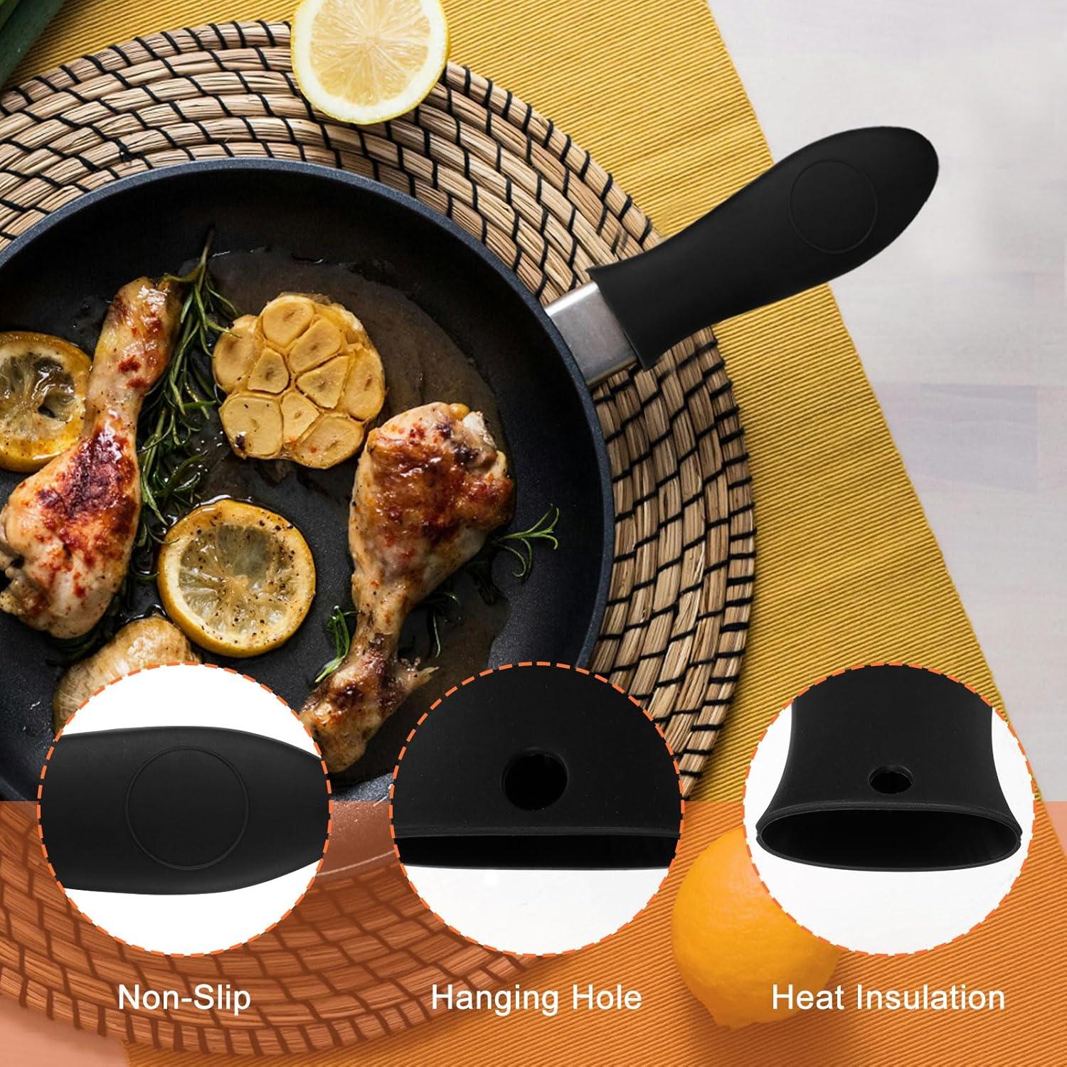 Fundas de Silicona para Mangos de Sartenes uxcell - 2 Piezas