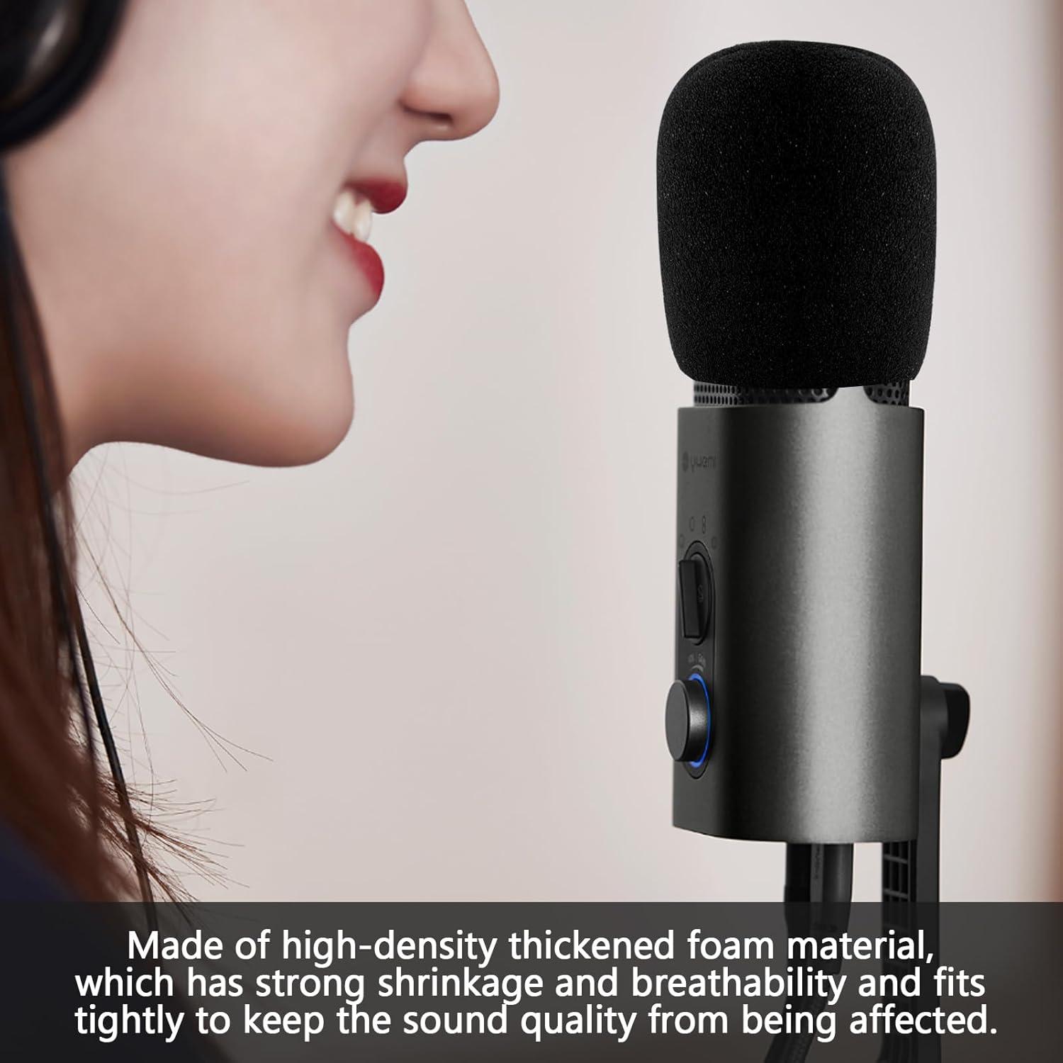 20 Cubiertas de Micrófono Espuma Bonsicoky - Negro