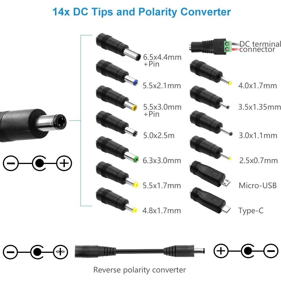 Adaptador de corriente universal SHNITPWR 24W 3V-24V ajustable