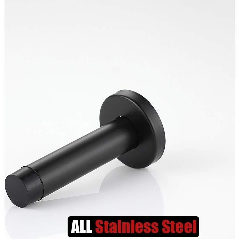 Tope de Puerta JQK Acero Inoxidable 304 Negro Mate 9x4.5cm