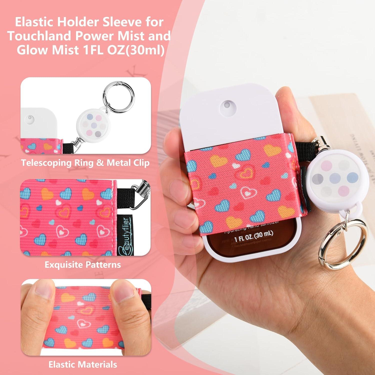 Pack de 4 Fundas Elásticas Beautyflier para Spray 30ml Corazón