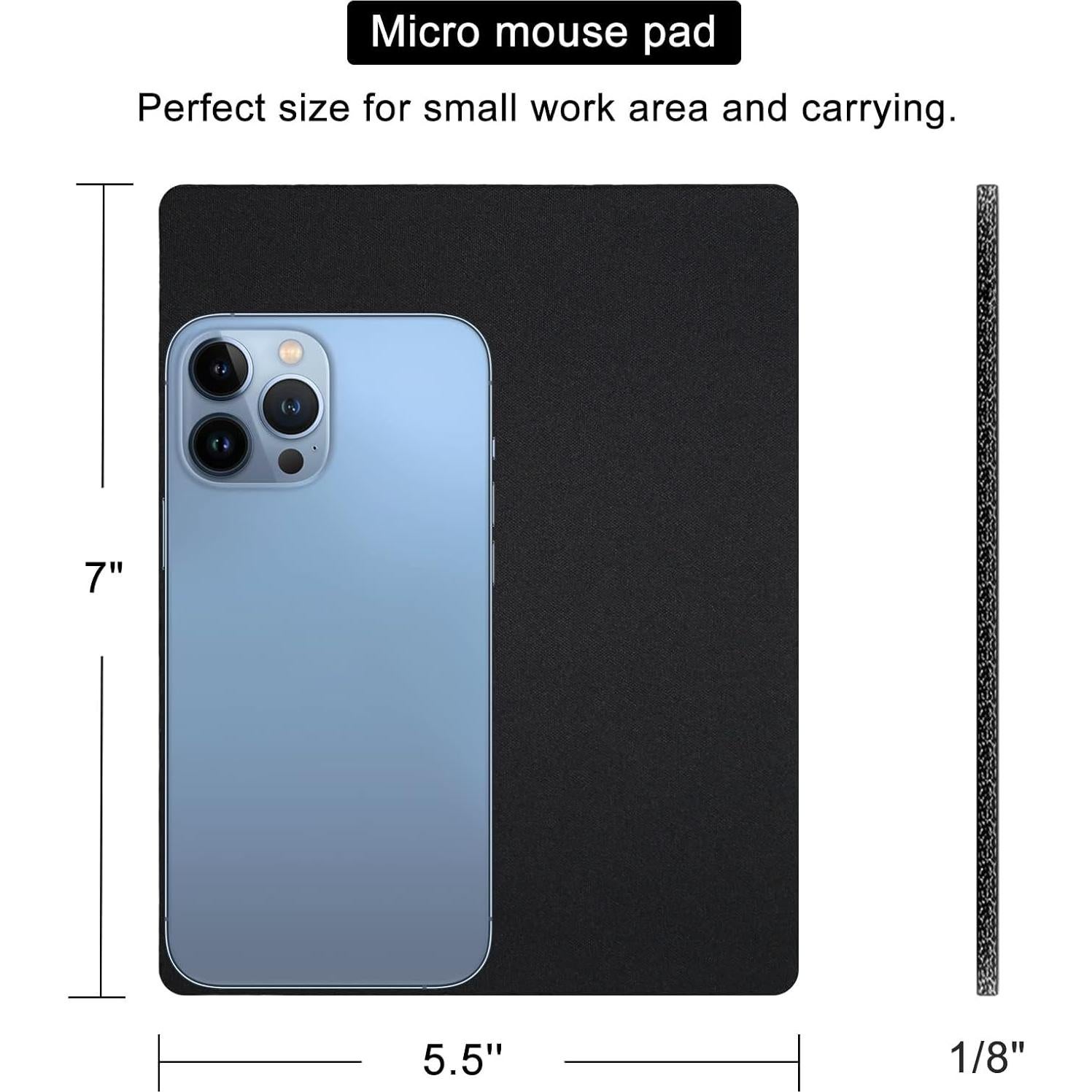 Alfombrilla de Ratón Cyanbone 3 Paquetes 13.97x17.78cm Negra