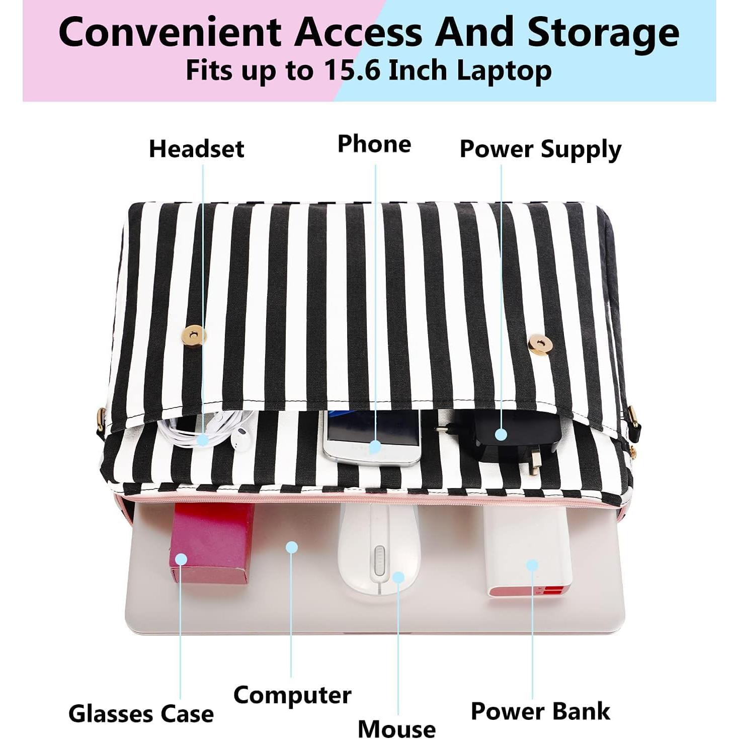 Bolsa para Laptop MATEIN Rosa 15.6" con RFID y Acolchado