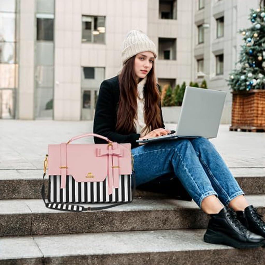 Bolsa para Laptop MATEIN Rosa 15.6" con RFID y Acolchado