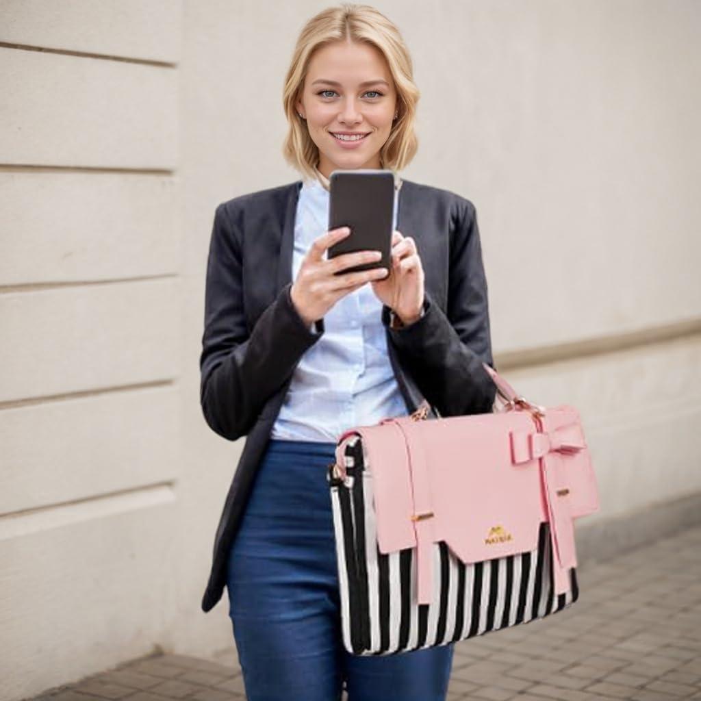 Bolsa para Laptop MATEIN Rosa 15.6" con RFID y Acolchado