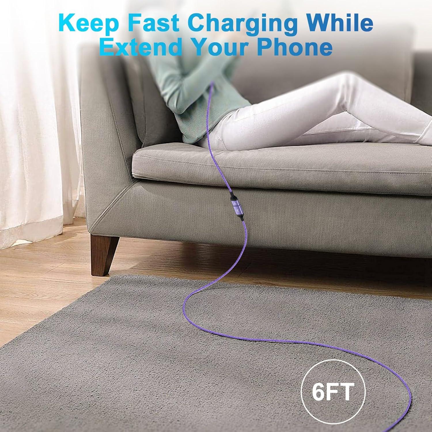 Cable Extensión USB 3.0 1.83m Trenzado Tipo A Macho a Hembra