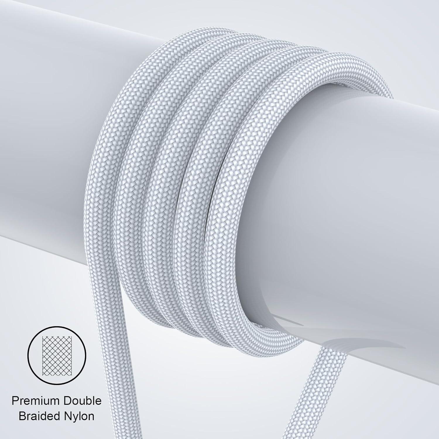 Cable de Carga Magnético 3A 3 en 1 CNakdDG 2.01m Plata