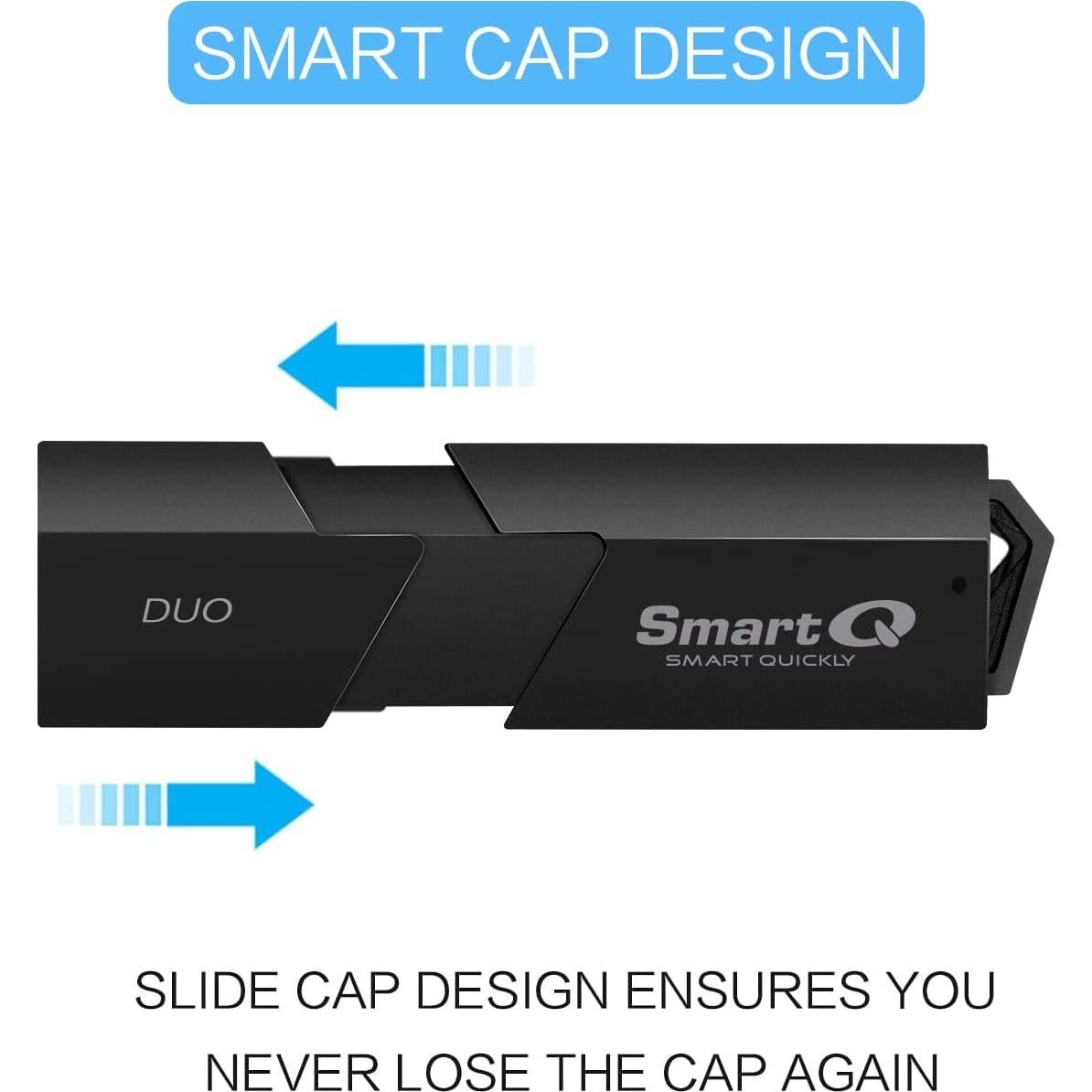 Lector de Tarjetas SmartQ C307 Duo USB 3.0 Portátil