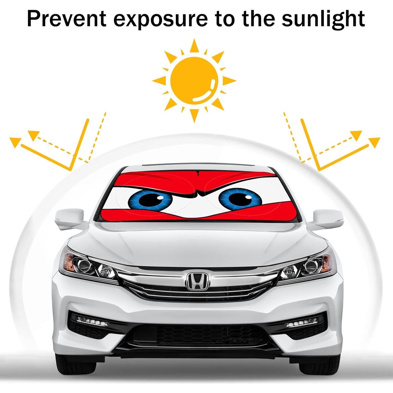 Sombra Solar Parabrisas Coche eygeufg Grande 161.7x81.3cm