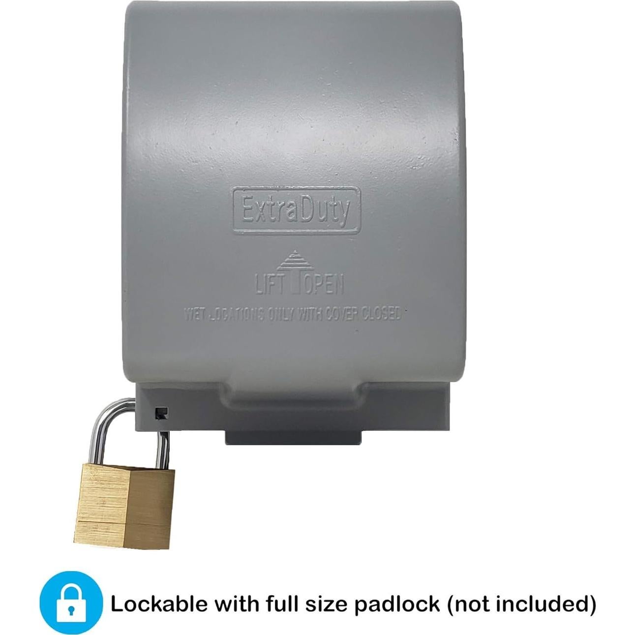 Cubierta de Receptáculo Exterior Metálica Sealproof 2 Gang