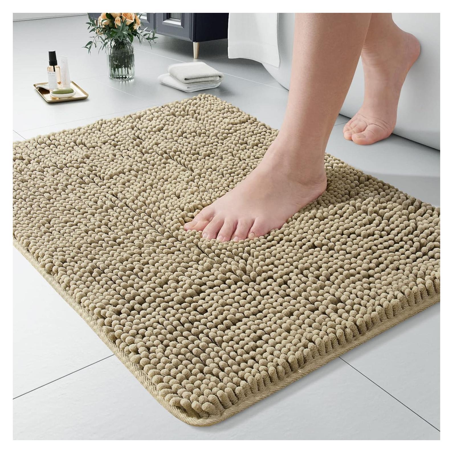 Alfombra de Baño Antideslizante LOCHAS 61x43 cm Beige