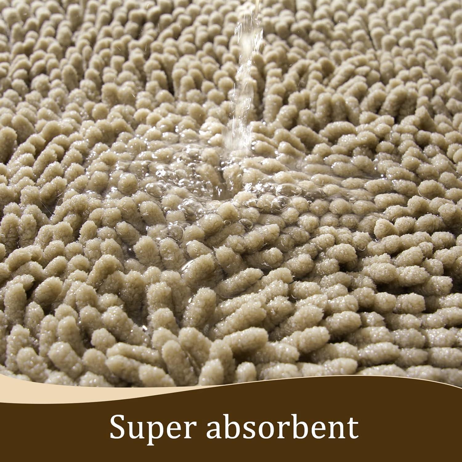 Alfombra de Baño Antideslizante LOCHAS 61x43 cm Beige