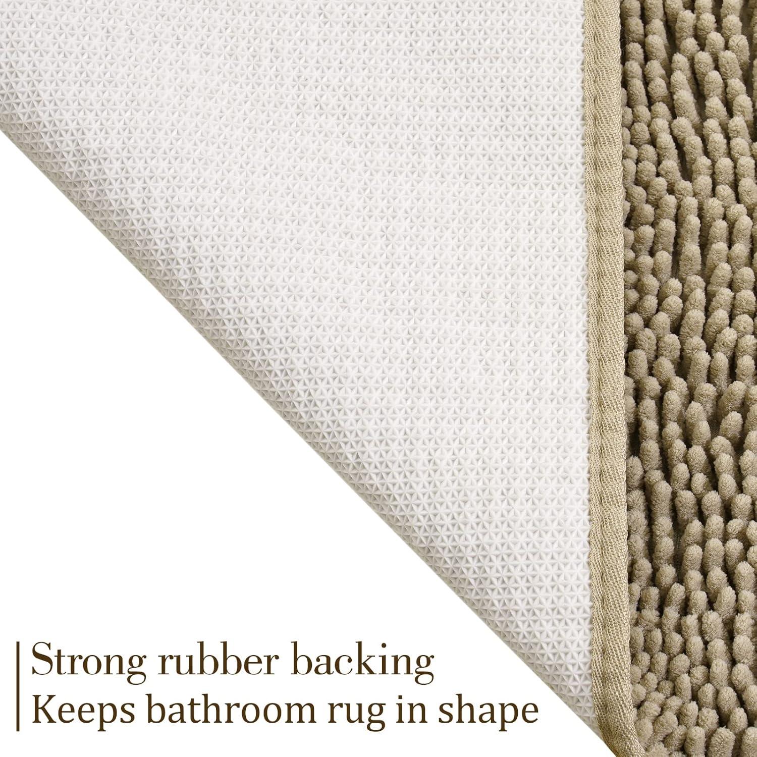 Alfombra de Baño Antideslizante LOCHAS 61x43 cm Beige