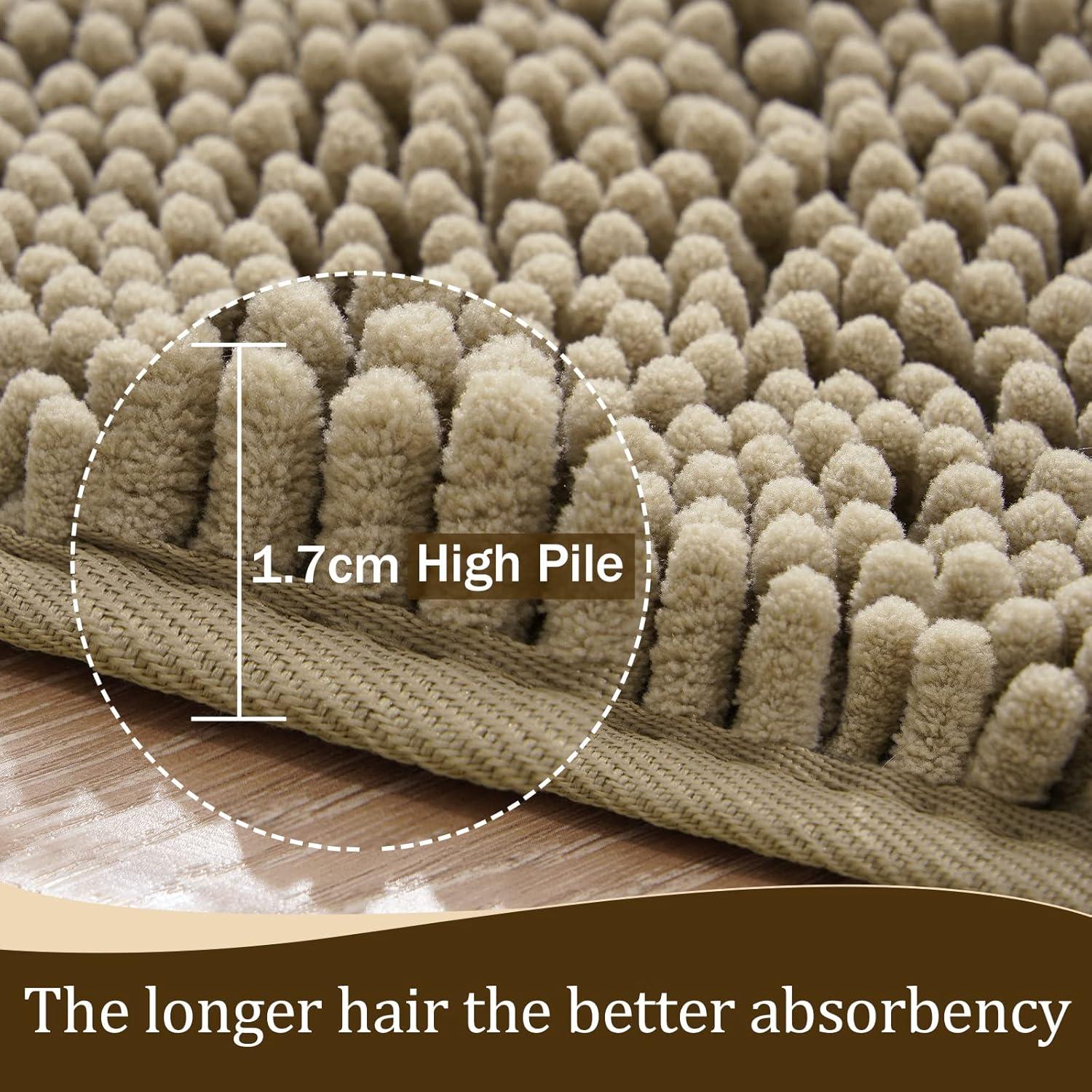 Alfombra de Baño Antideslizante LOCHAS 61x43 cm Beige