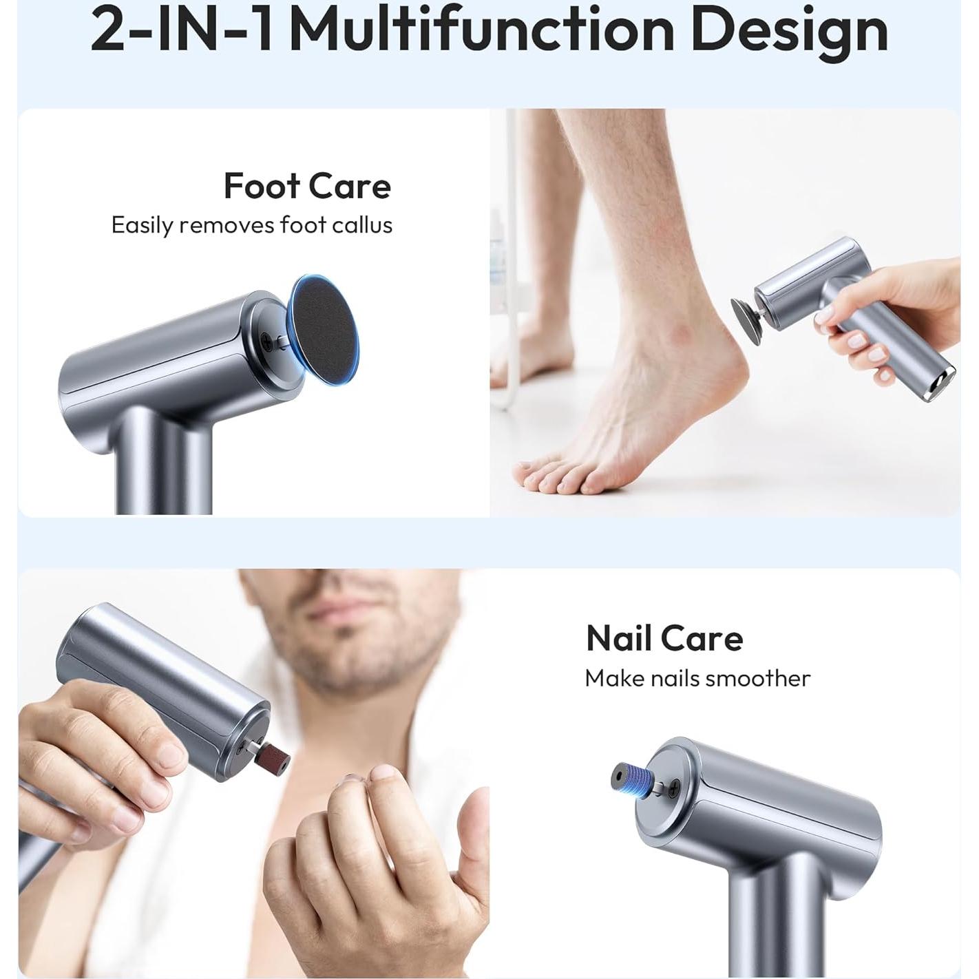 Removedor de Callos Eléctrico Drivox A8 2-en-1 Recargable