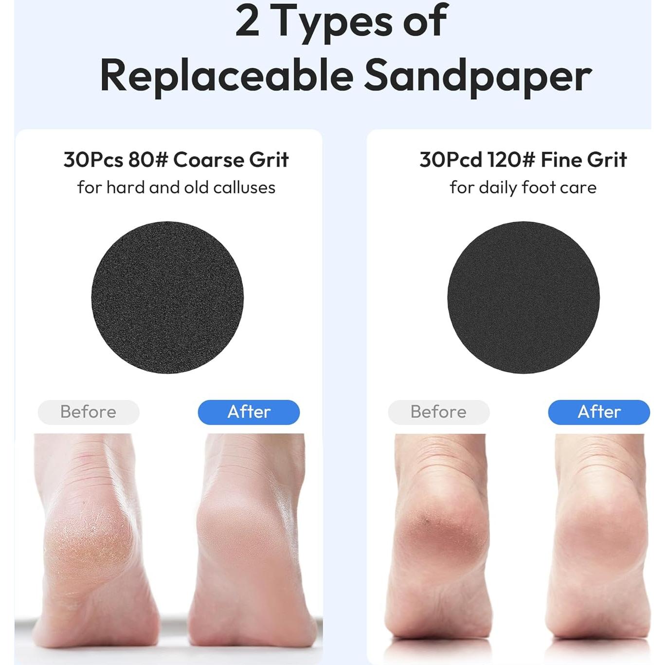 Removedor de Callos Eléctrico Drivox A8 2-en-1 Recargable