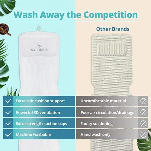 Almohada de Baño Bath Haven Deluxe - 127x38 cm, Malla Aire