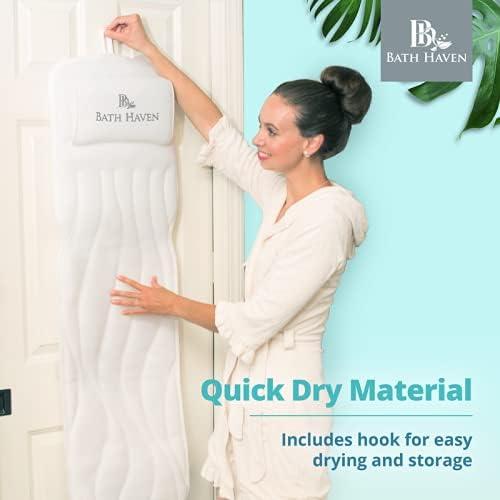 Almohada de Baño Bath Haven Deluxe - 127x38 cm, Malla Aire