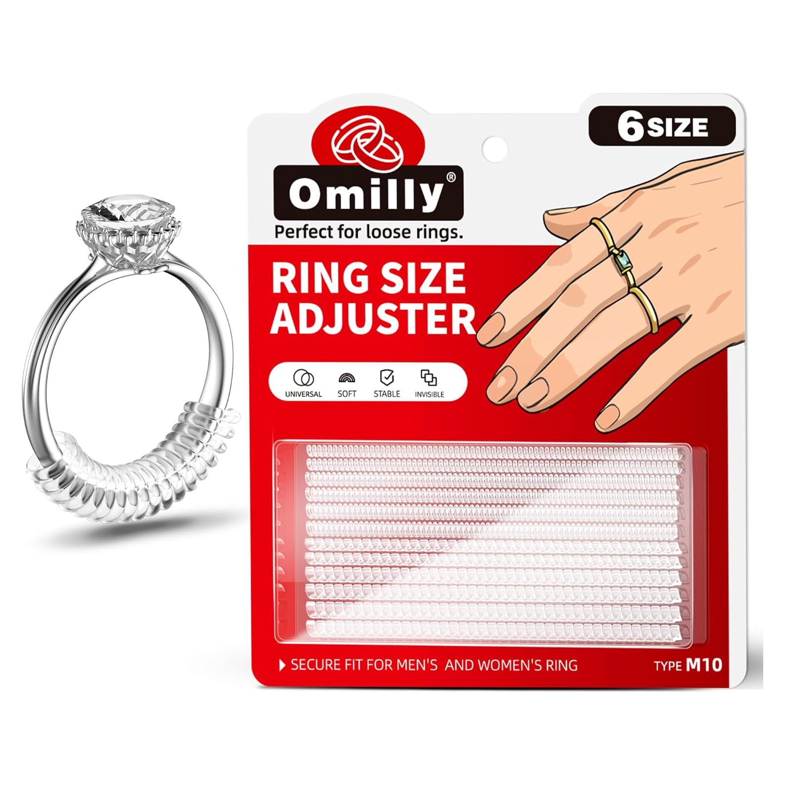 Ajustador de Tamaño de Anillo Omilly - 12 Piezas Silicona