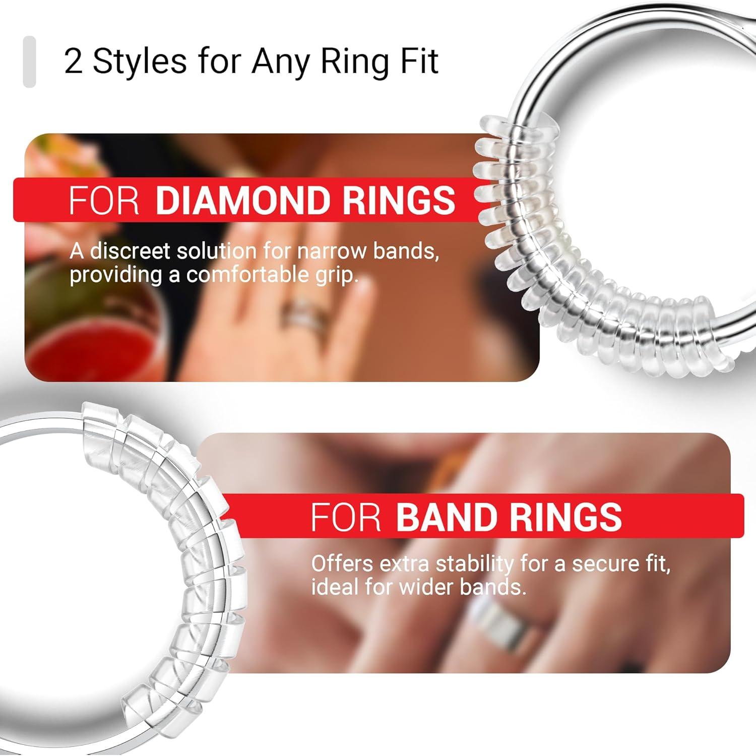 Ajustador de Tamaño de Anillo Omilly - 12 Piezas Silicona