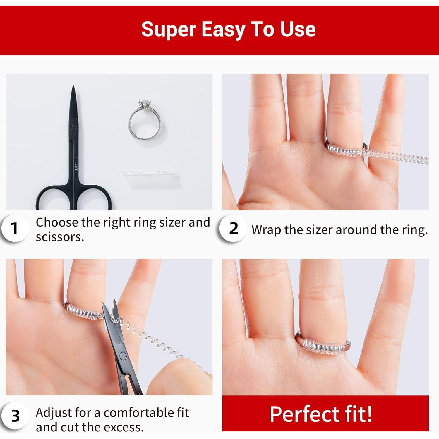 Ajustador de Tamaño de Anillo Omilly - 12 Piezas Silicona