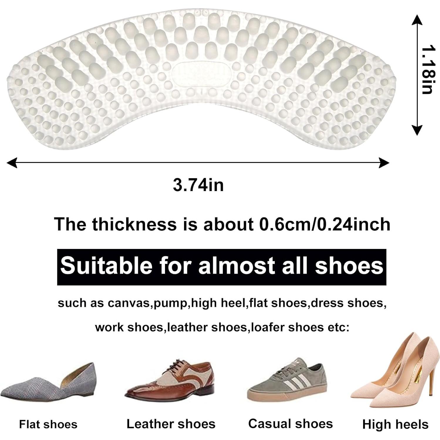 Almohadillas de Talón de Gel DIAFEBWANGHH - 4 Piezas Reutilizables