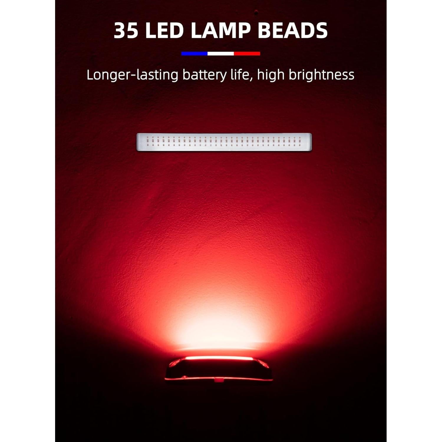 Luz Trasera de Bicicleta ROCKBROS Recargable USB 350 Lúmenes IPX4