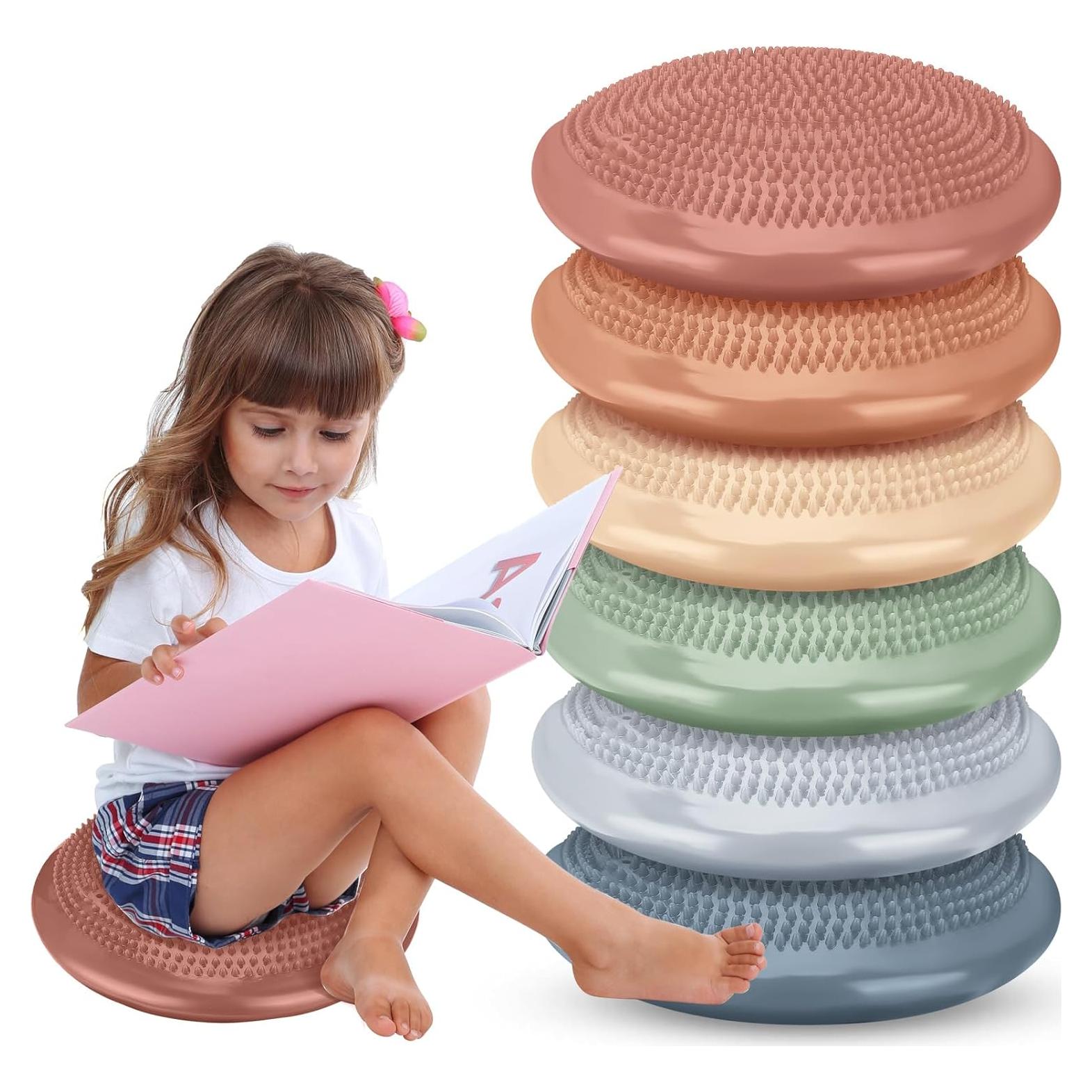 Cojines Wobble Inflables Amylove 6 Pcs 34.5 cm para Niños