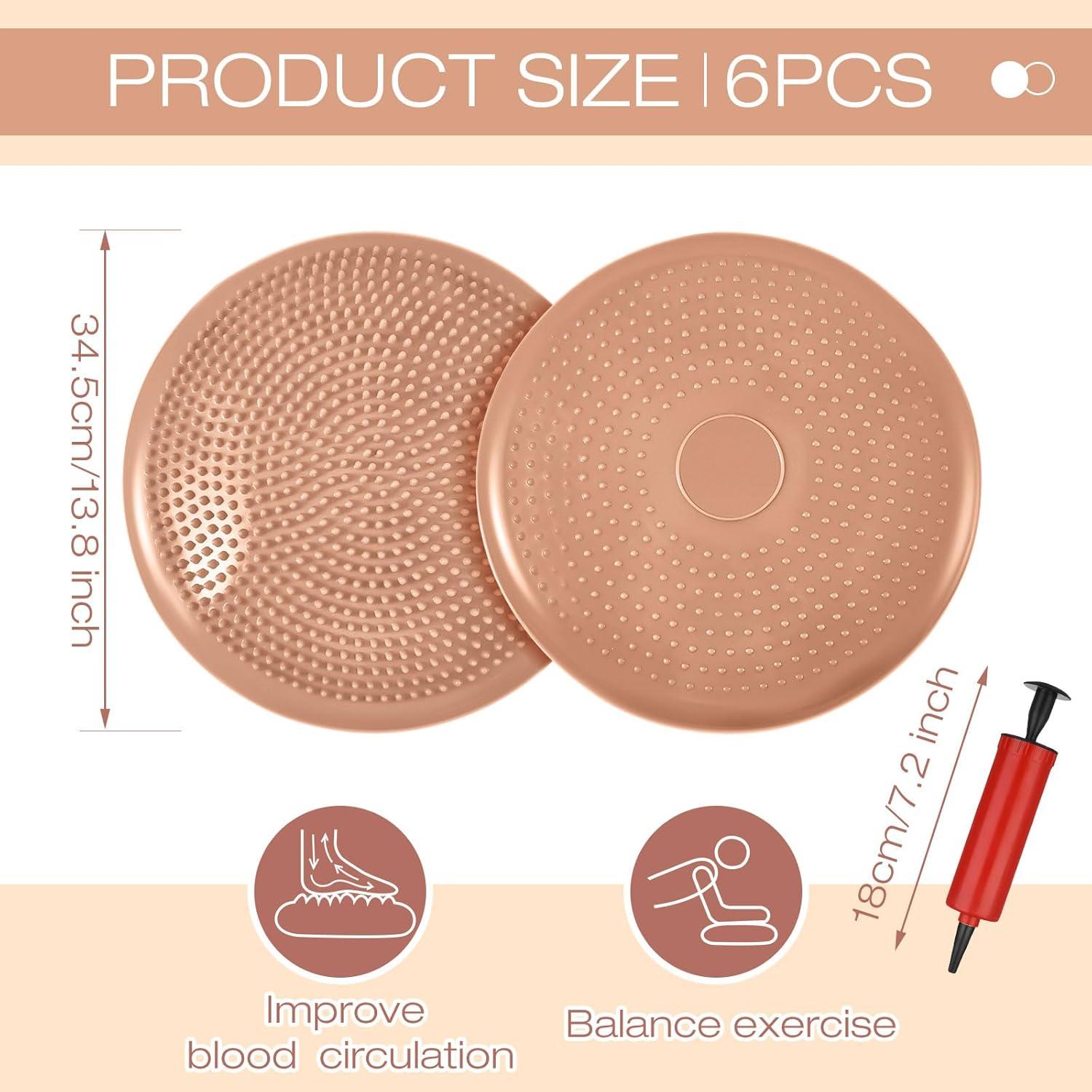 Cojines Wobble Inflables Amylove 6 Pcs 34.5 cm para Niños