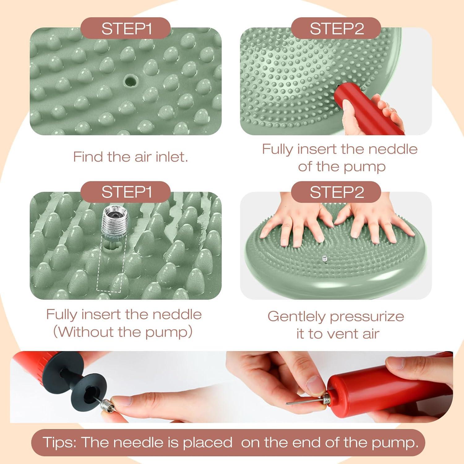 Cojines Wobble Inflables Amylove 6 Pcs 34.5 cm para Niños