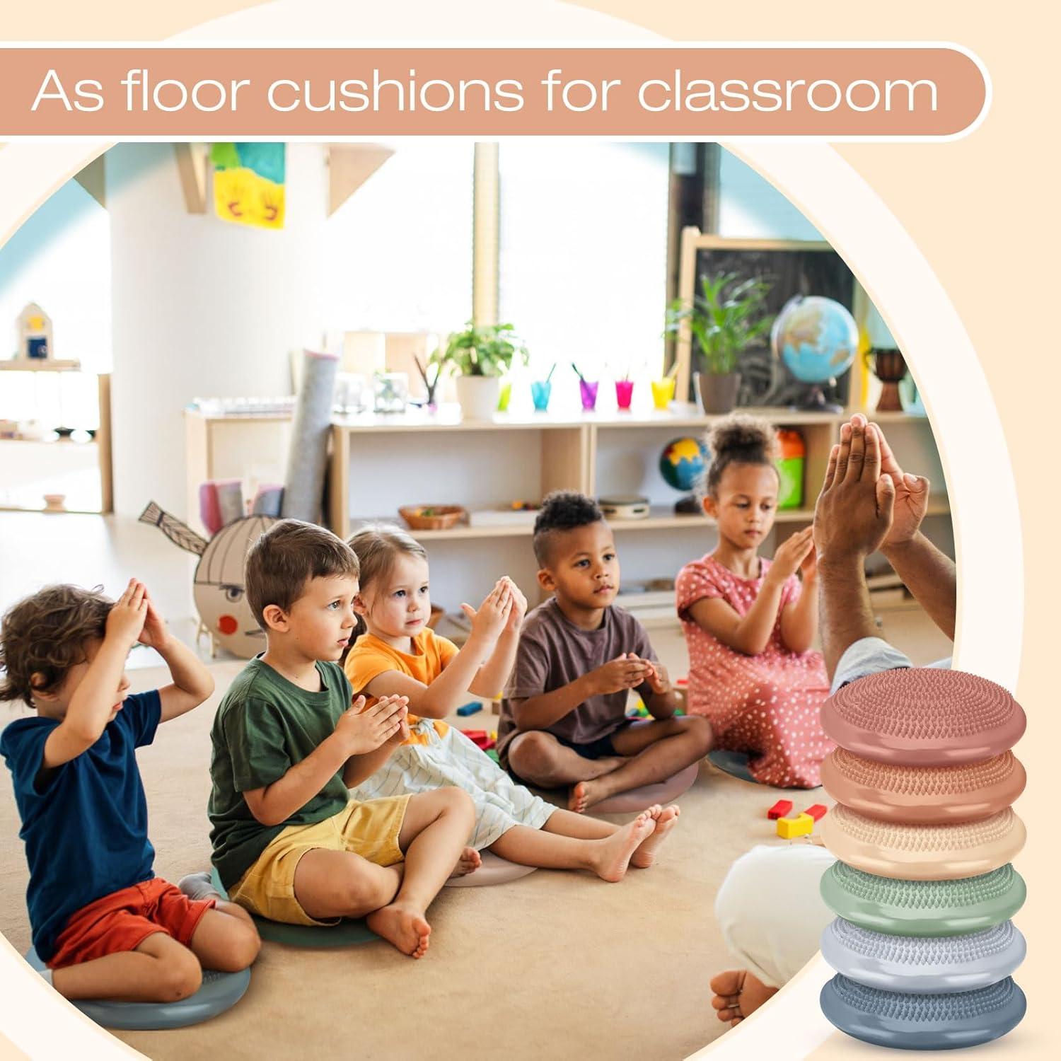 Cojines Wobble Inflables Amylove 6 Pcs 34.5 cm para Niños