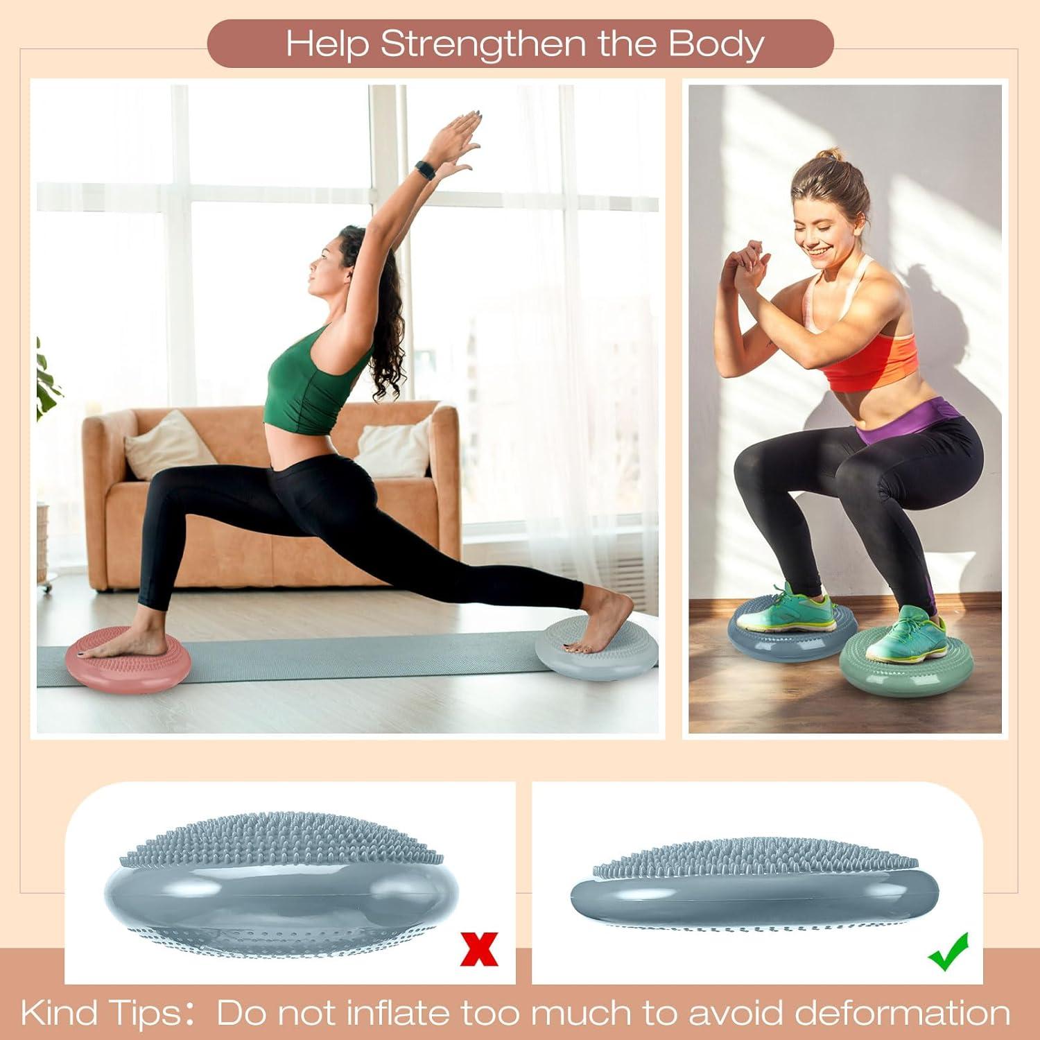 Cojines Wobble Inflables Amylove 6 Pcs 34.5 cm para Niños