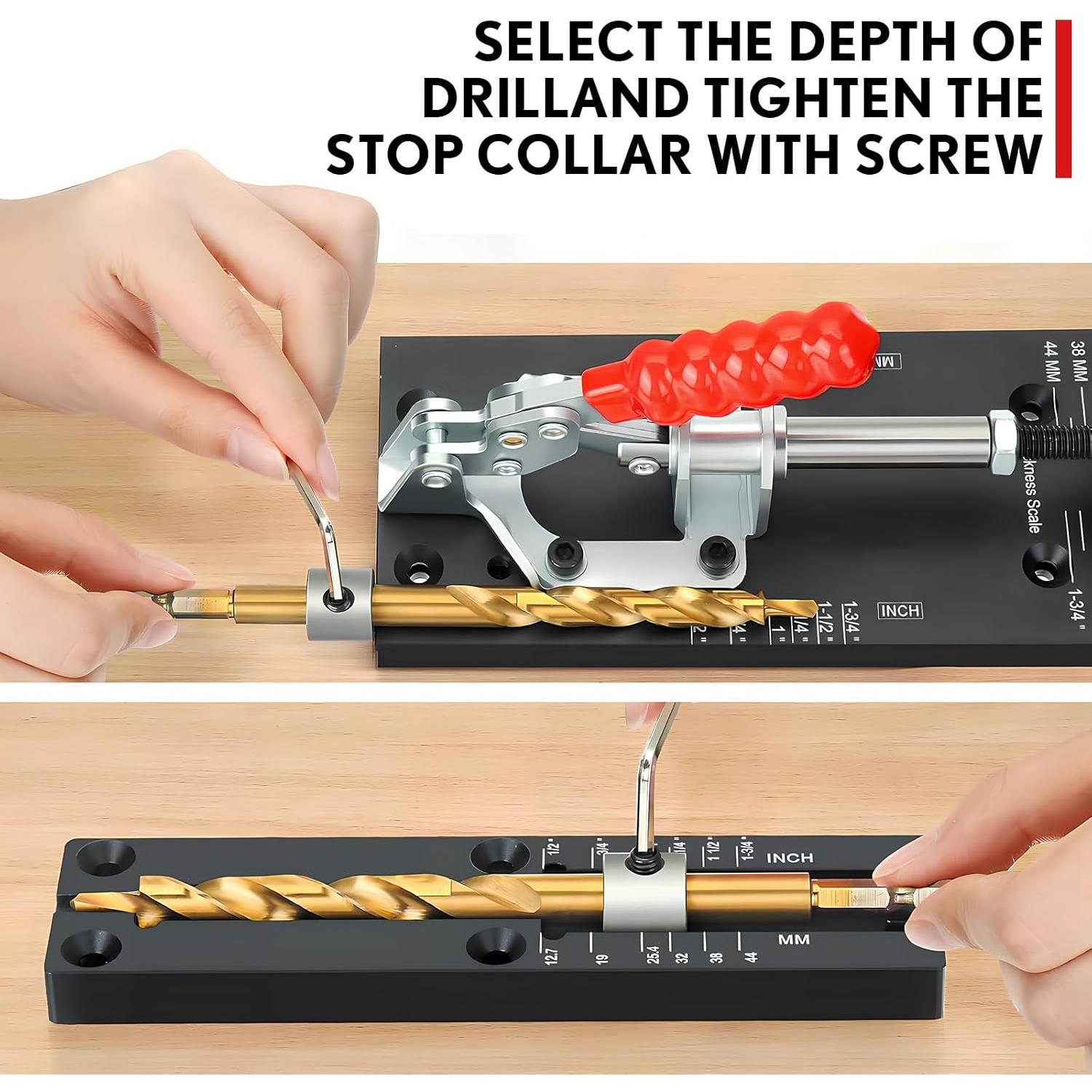 Plantilla de Agujeros Pocket MUWOOD HJ01 Ajustable 12-42mm