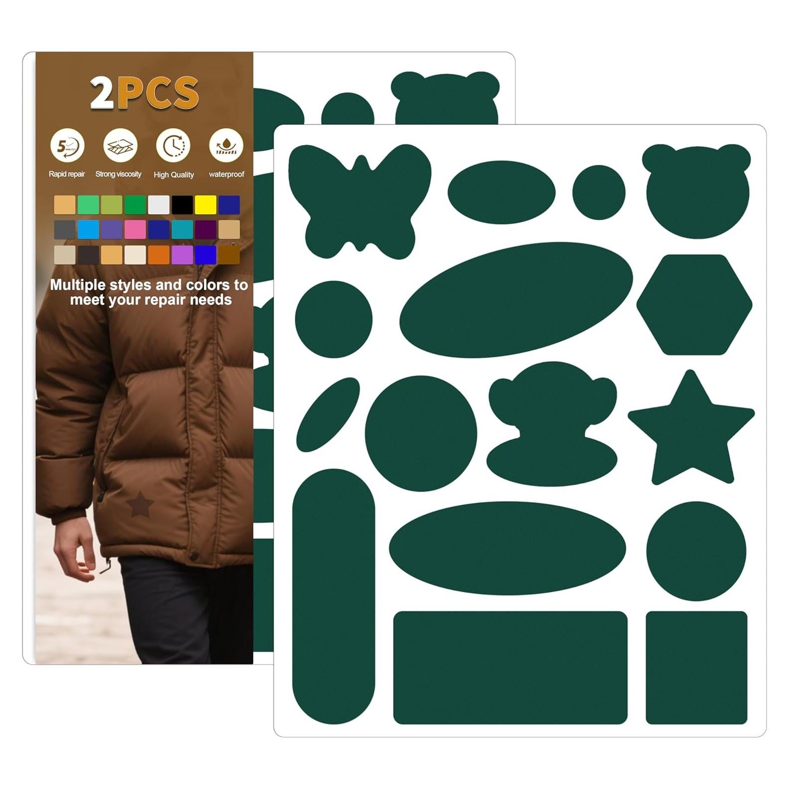 Parche de reparación Azobur 17.78x22.86cm impermeable 2 piezas