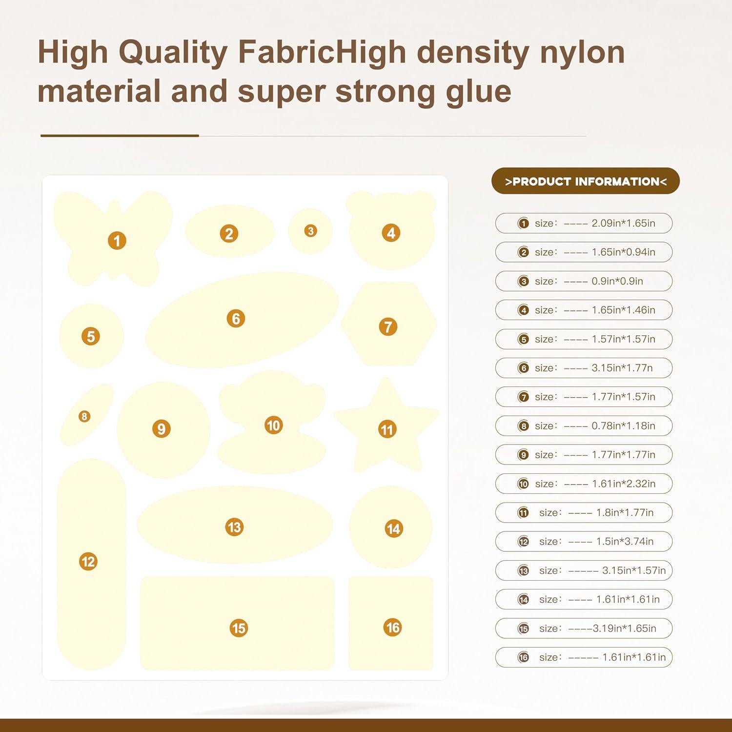 Parche de reparación Azobur para chaquetas de plumas - 2 piezas, impermeable