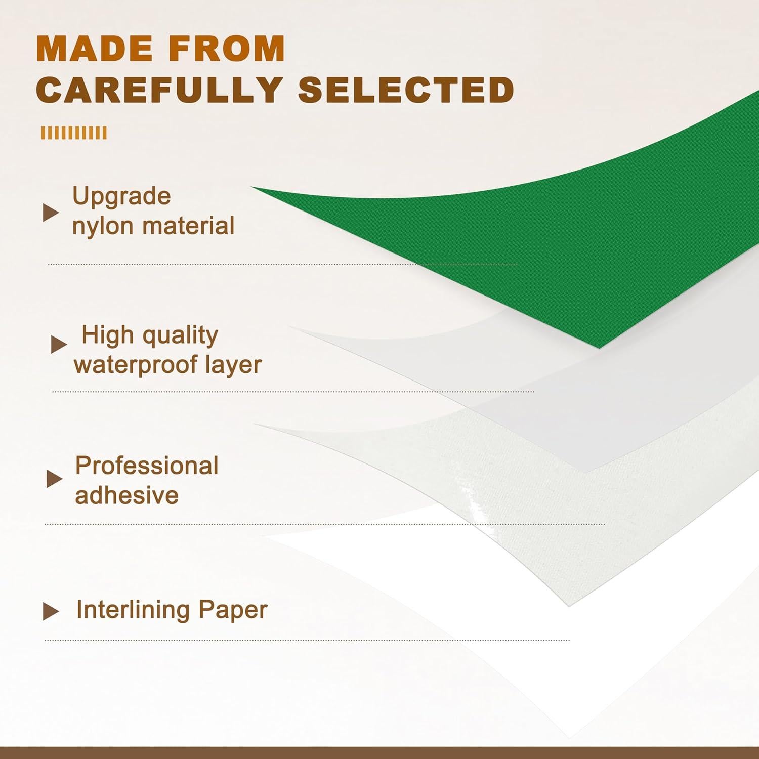 Parche de reparación Azobur para chaquetas de plumas - 2 piezas, impermeable, autoadhesivo, nylon