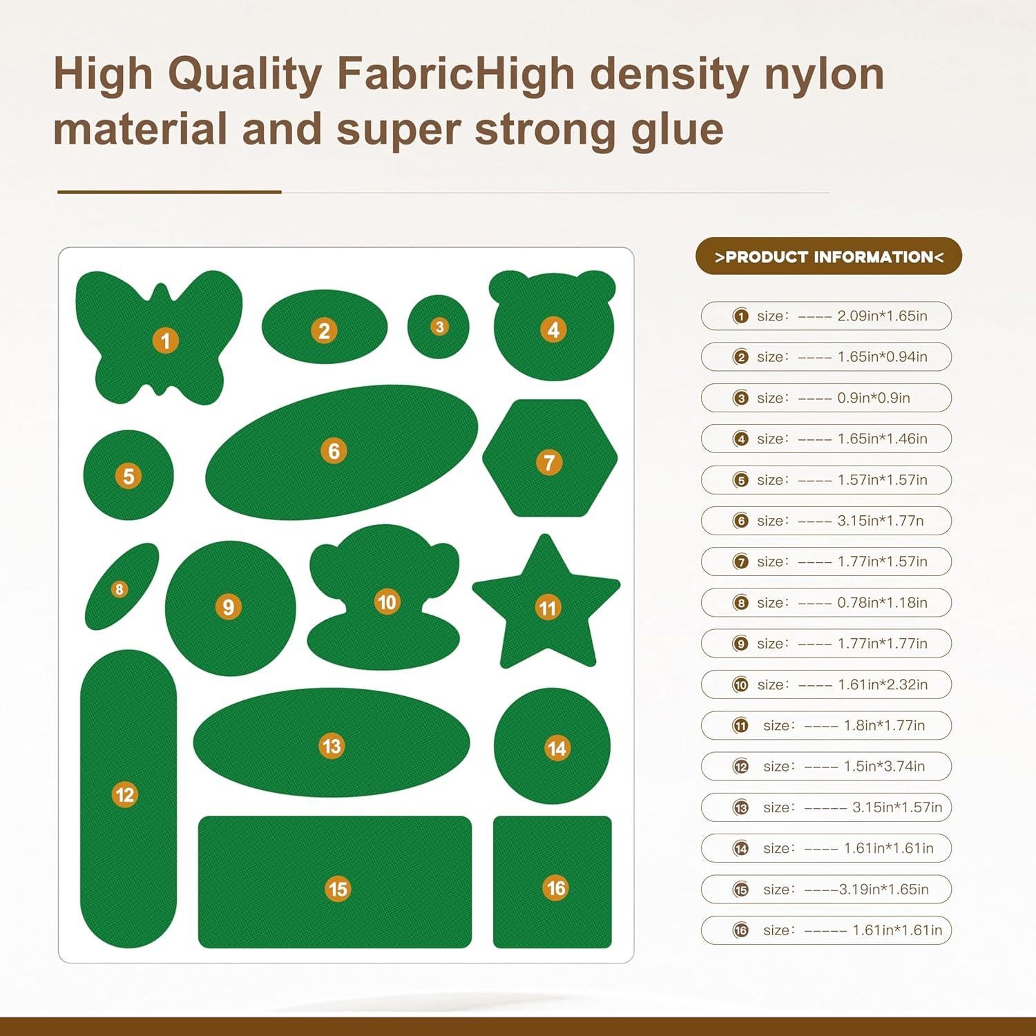 Parche de reparación Azobur para chaquetas de plumas - 2 piezas, impermeable, autoadhesivo, nylon