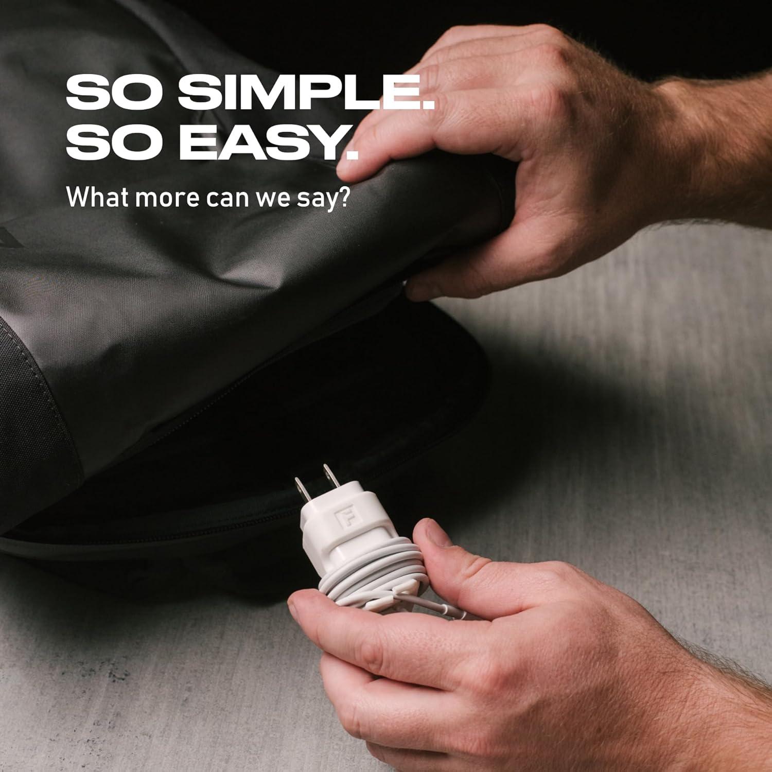 Enrollador de Cargador Fuse Snap Back 5W Lightning Blanco