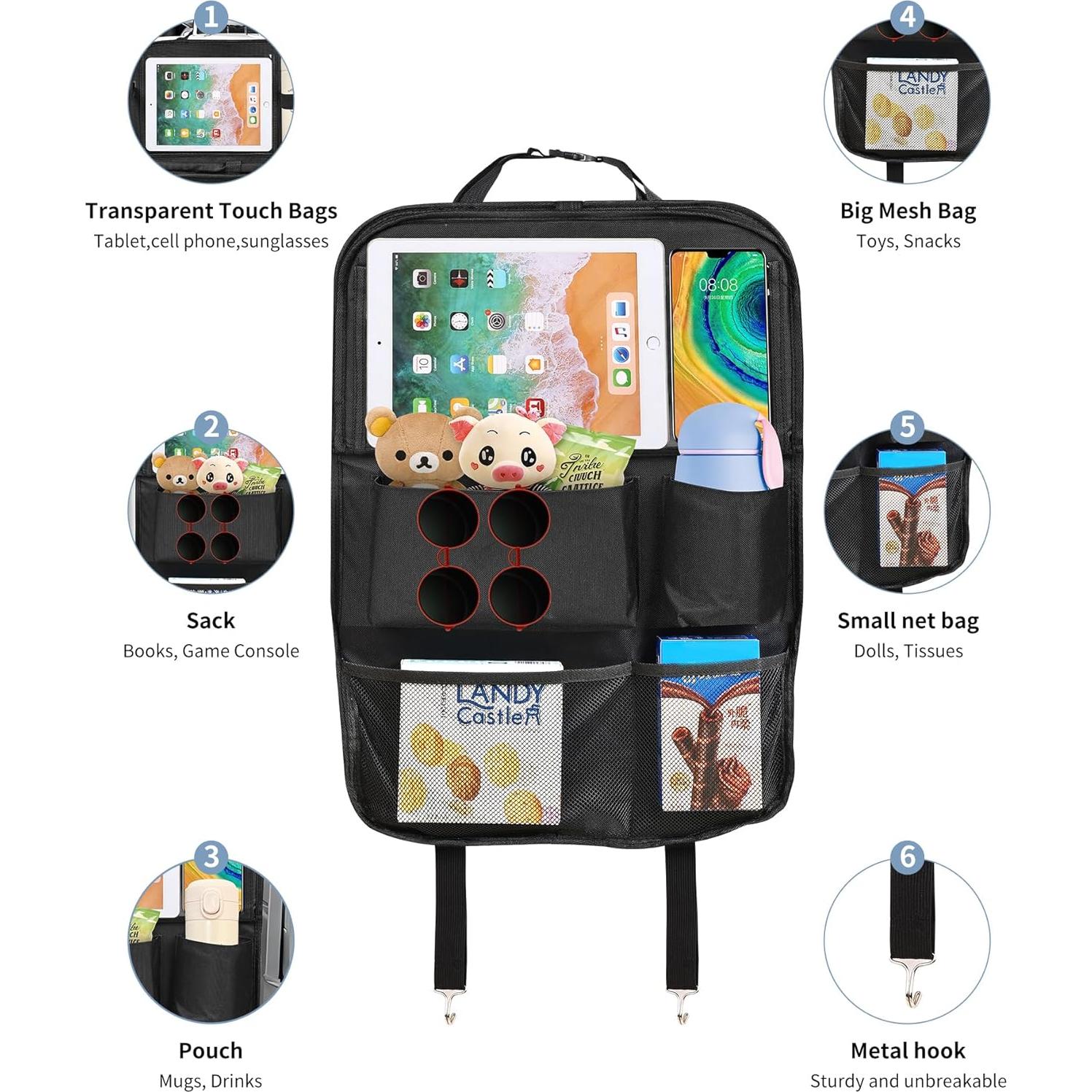 Organizador de Asiento Trasero COFSODI con Soporte para Tableta