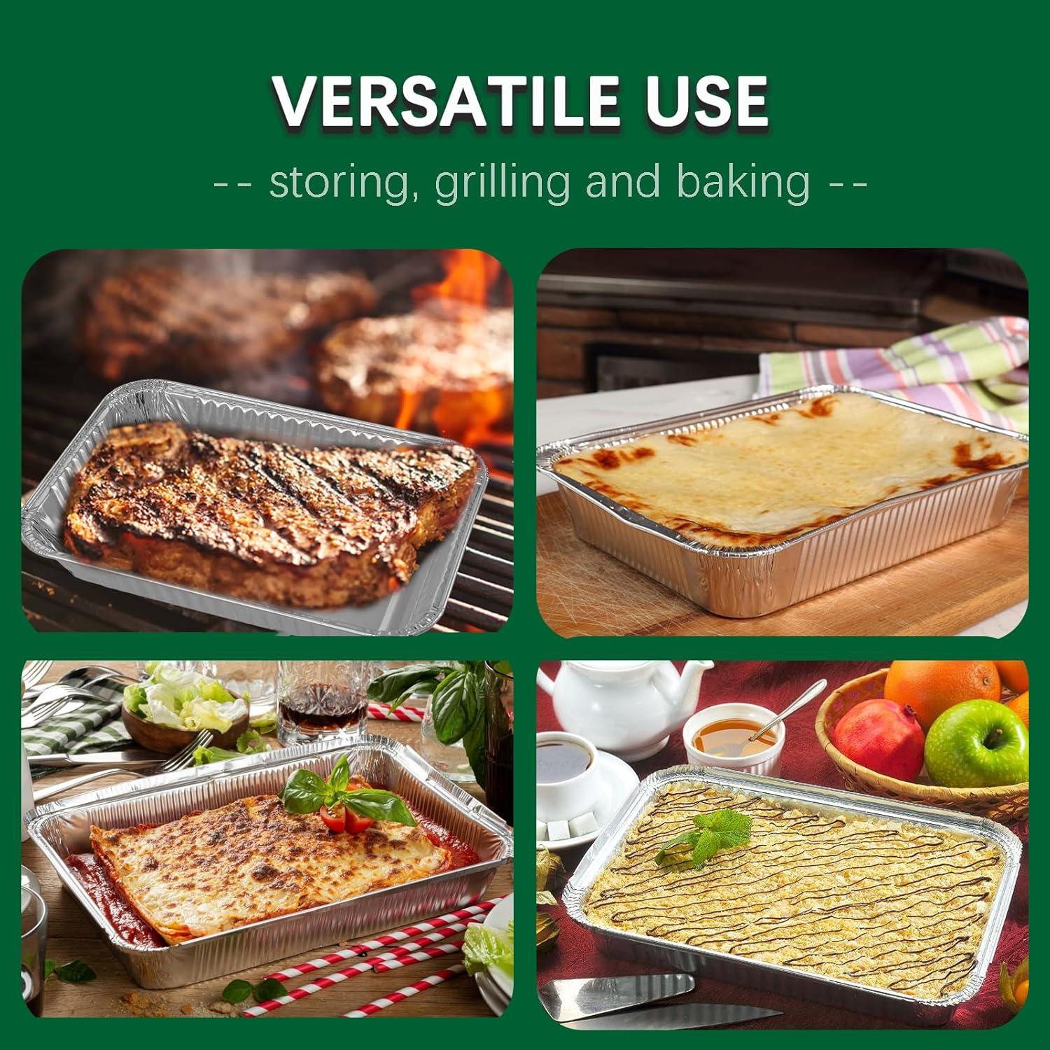 Bandejas de Goteo Desechables Whaleme 20 Pcs para Parrillas Weber