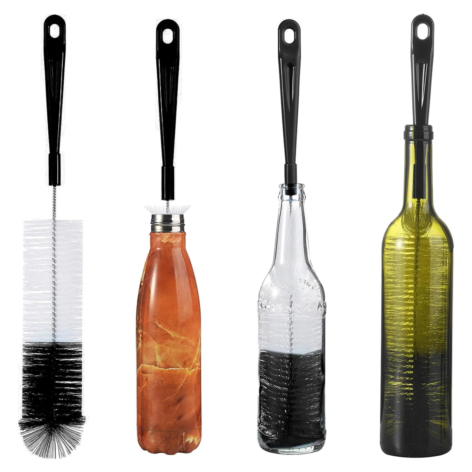 Cepillo de Limpieza de Botellas ALINK 43 cm Negro Flexible