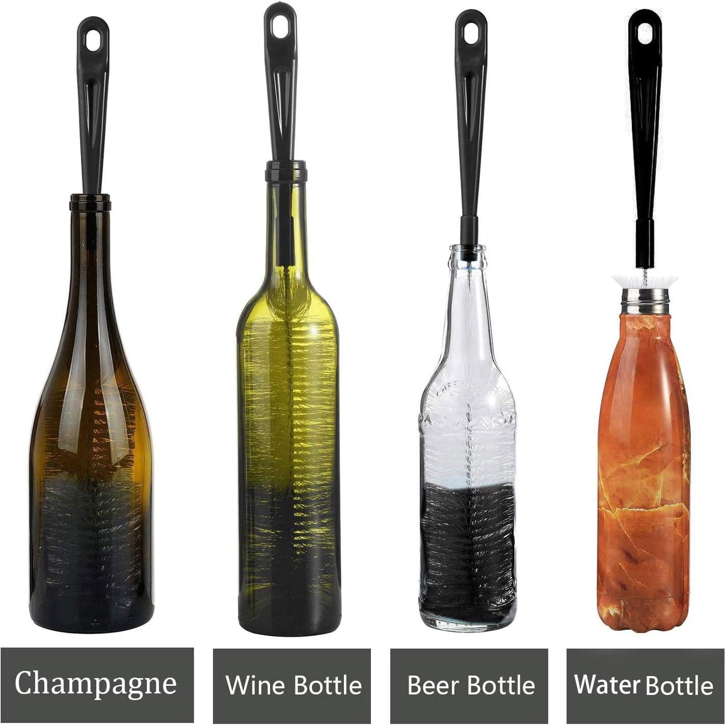 Cepillo de Limpieza de Botellas ALINK 43 cm Negro Flexible