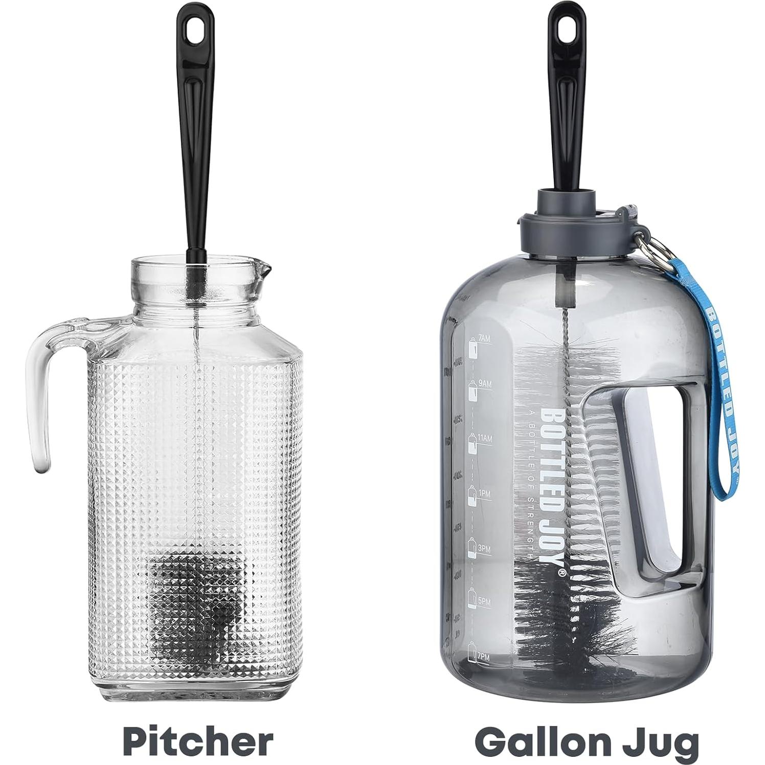 Cepillo de Limpieza de Botellas ALINK 43 cm Negro Flexible