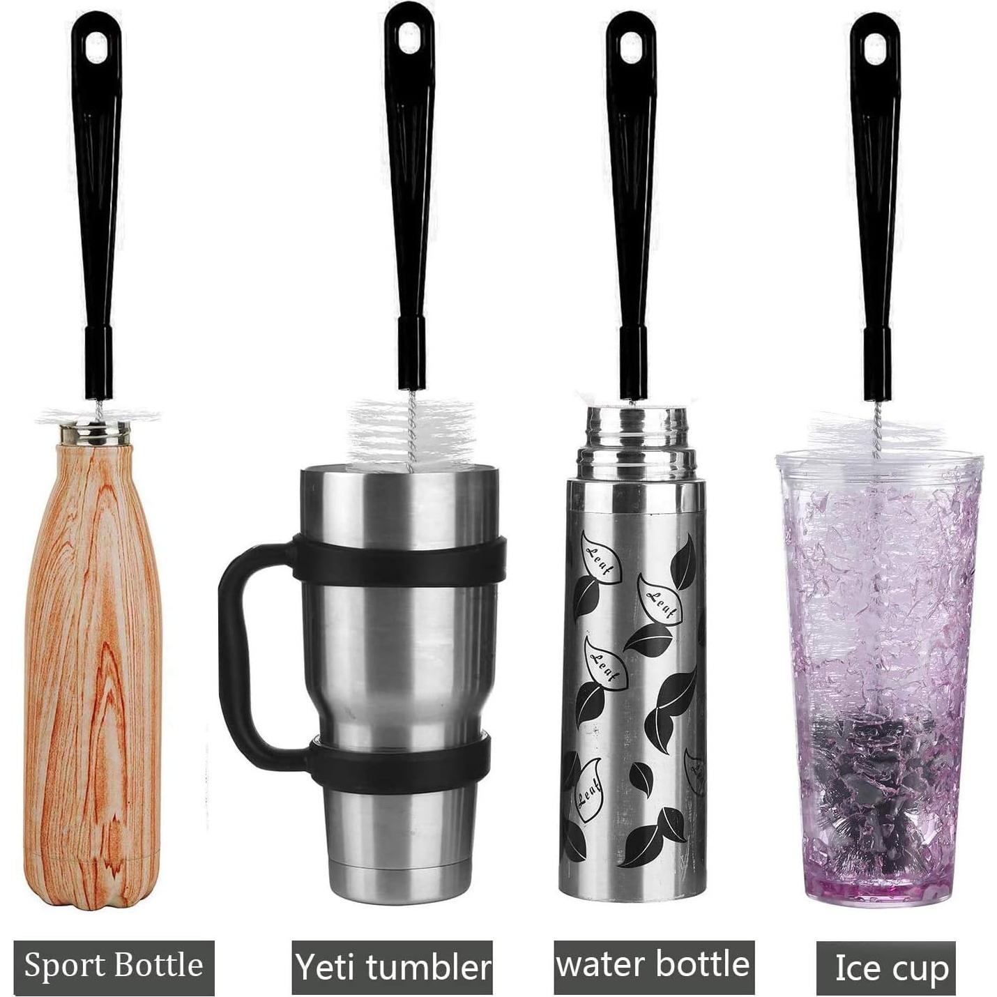 Cepillo de Limpieza de Botellas ALINK 43 cm Negro Flexible