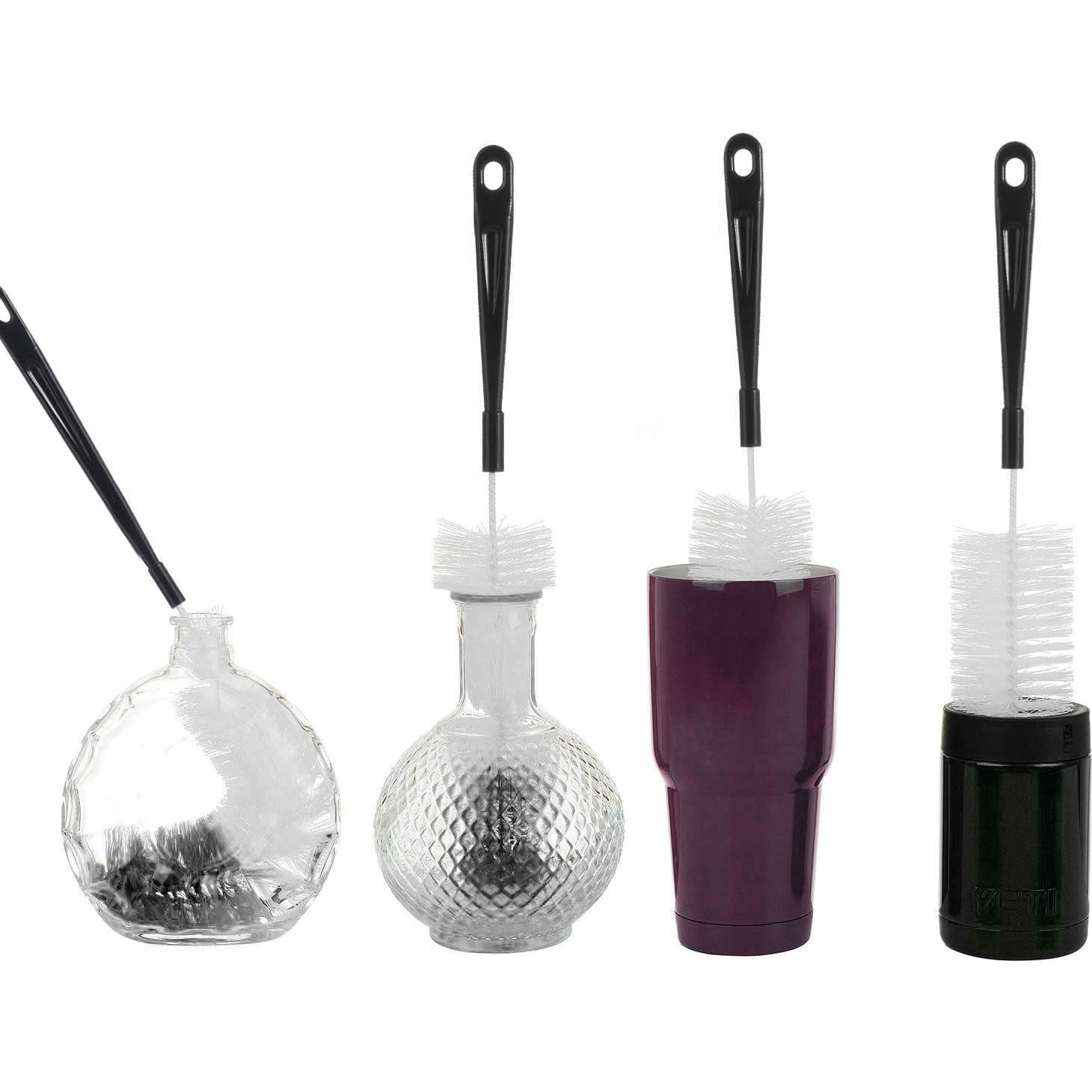 Cepillo de Limpieza de Botellas ALINK 43 cm Negro Flexible