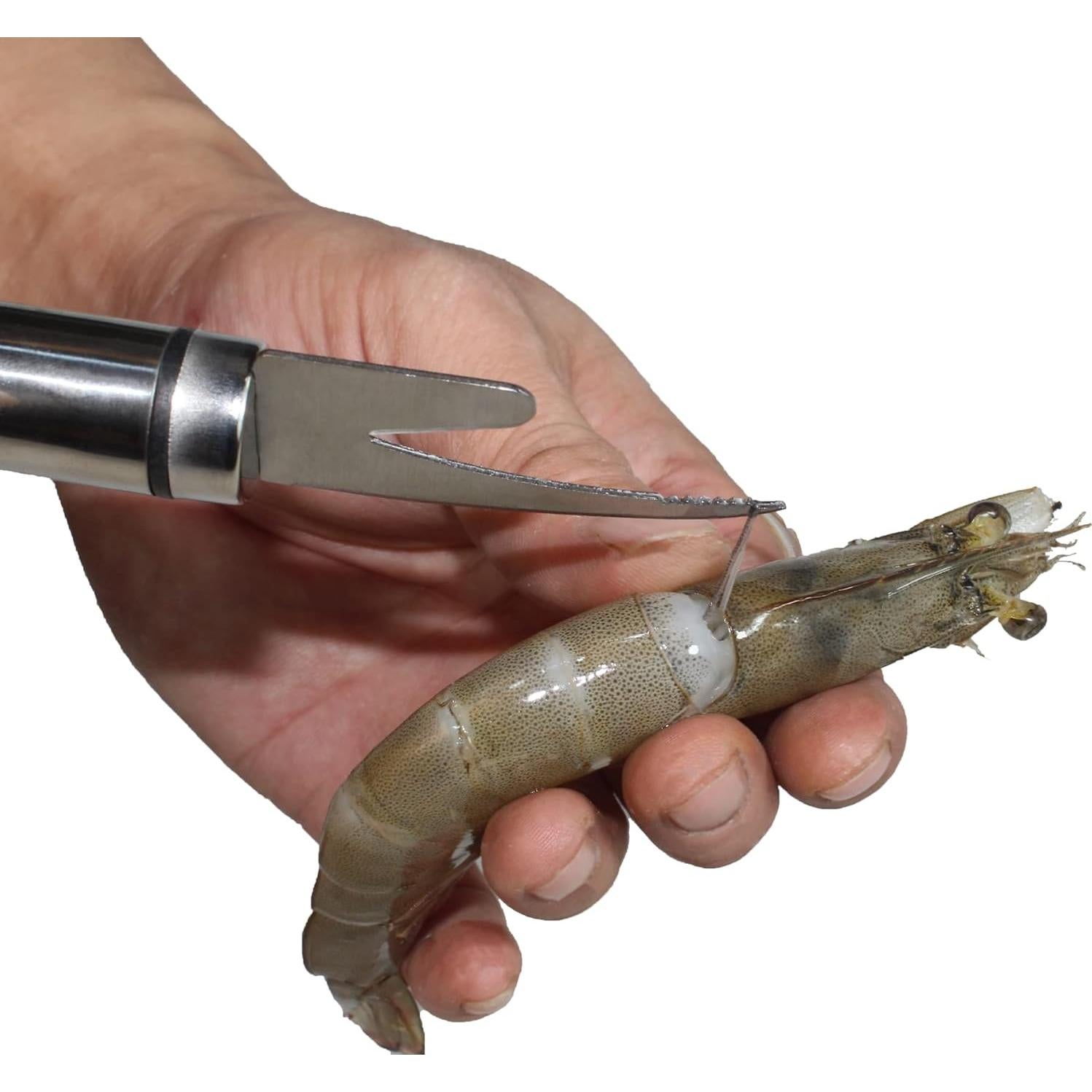 Cuchillo Multifuncional 5 en 1 Acero Inoxidable para Camarones y Pescado